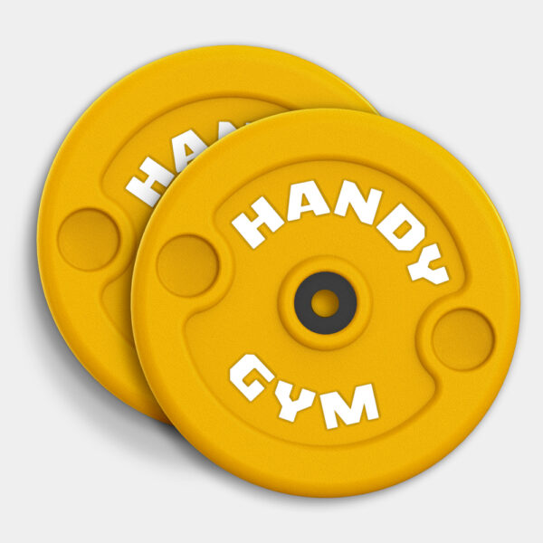 handy gym yellow discs cover | Discos Inerciales Amarillos - Handy Gym